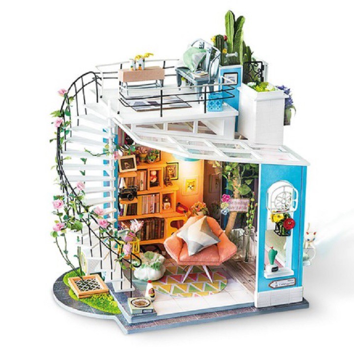 Nhà búp bê có đèn Dora's Loft Robotime-NBBCĐH