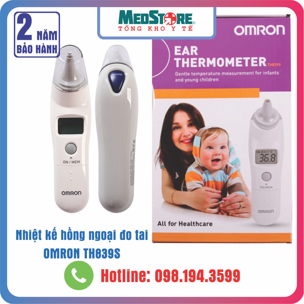 Nhiệt kế điện tử đo tai Omron TH839S (BH chính hãng 2 năm)