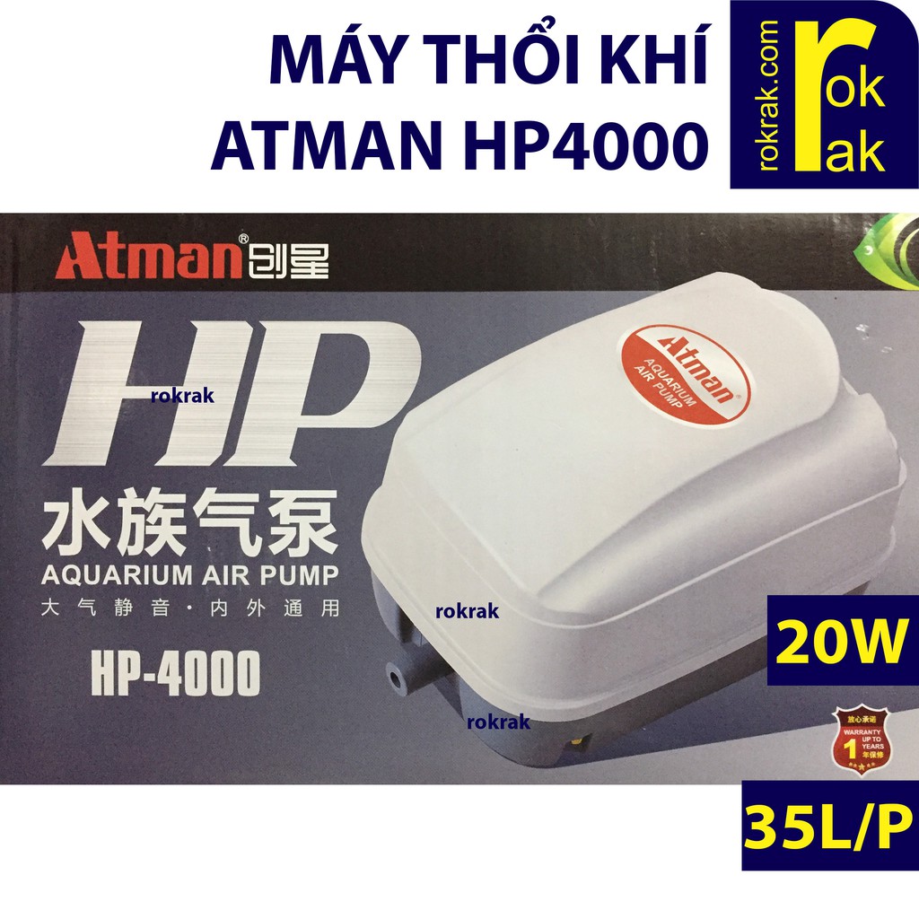 GIÁ SỈ-Máy sục sủi khí oxy Atman HP4000 4000 cho hồ Koi