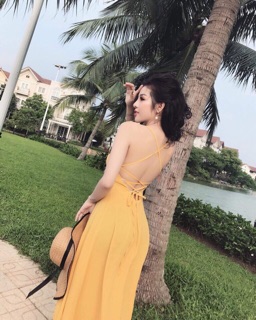 Maxi mới hở lưng