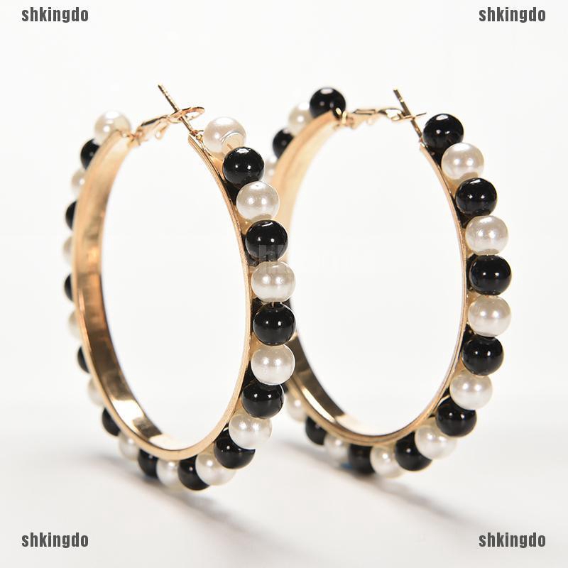 Khuyên Tai Mạ Vàng Đính Ngọc Trai Nhân Tạo Thời Trang