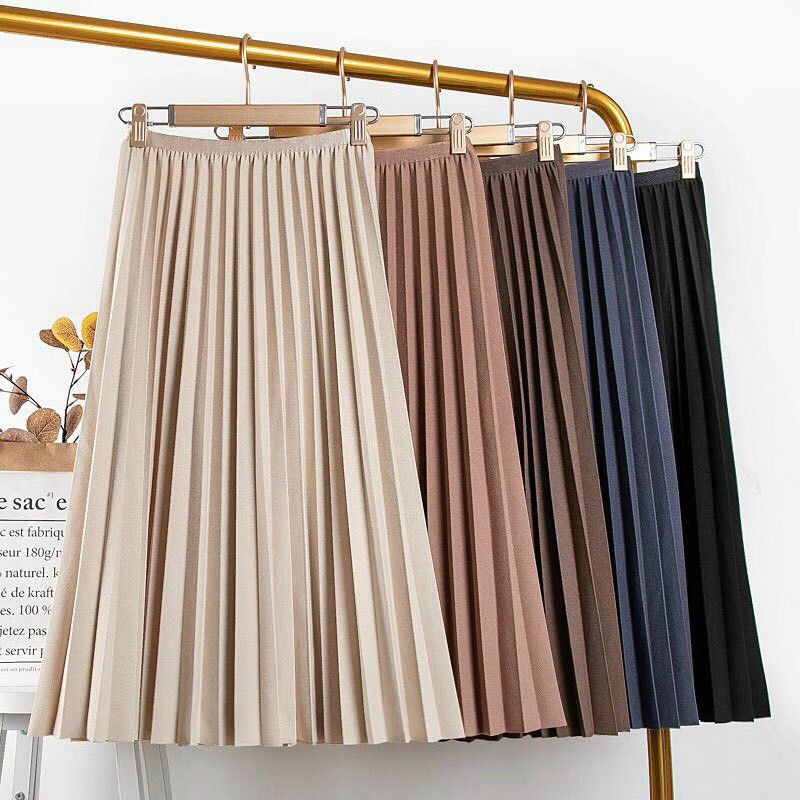 Chân váy dập li hàng QCL1