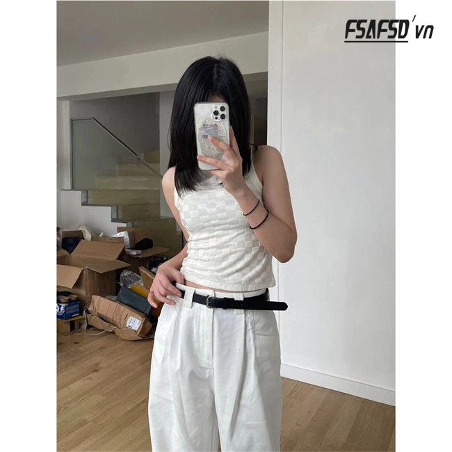 Áo Sát Nách Cổ Cao Mặc Bên Trong Thời Trang Mùa Hè Cho Nữ