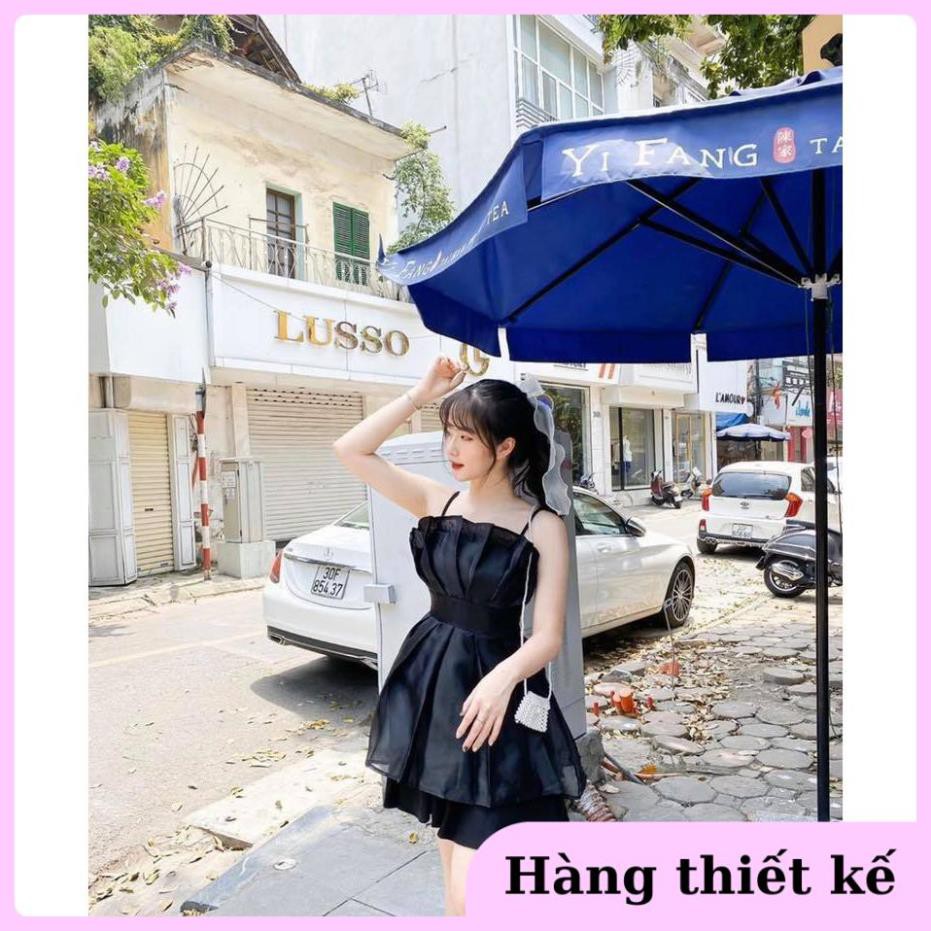 ( Hàng cao cấp ) Đầm dạo phố 2 dây xếp bèo ngực nhẹ nhàng, dễ thương - Yuri Dress | BigBuy360 - bigbuy360.vn