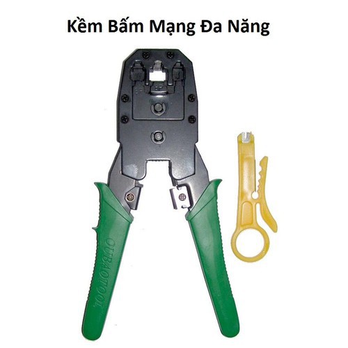 Kềm bấm mạng đa năng ba đầu siêu dễ sử dụng thích hợp cho mọi đối tượng