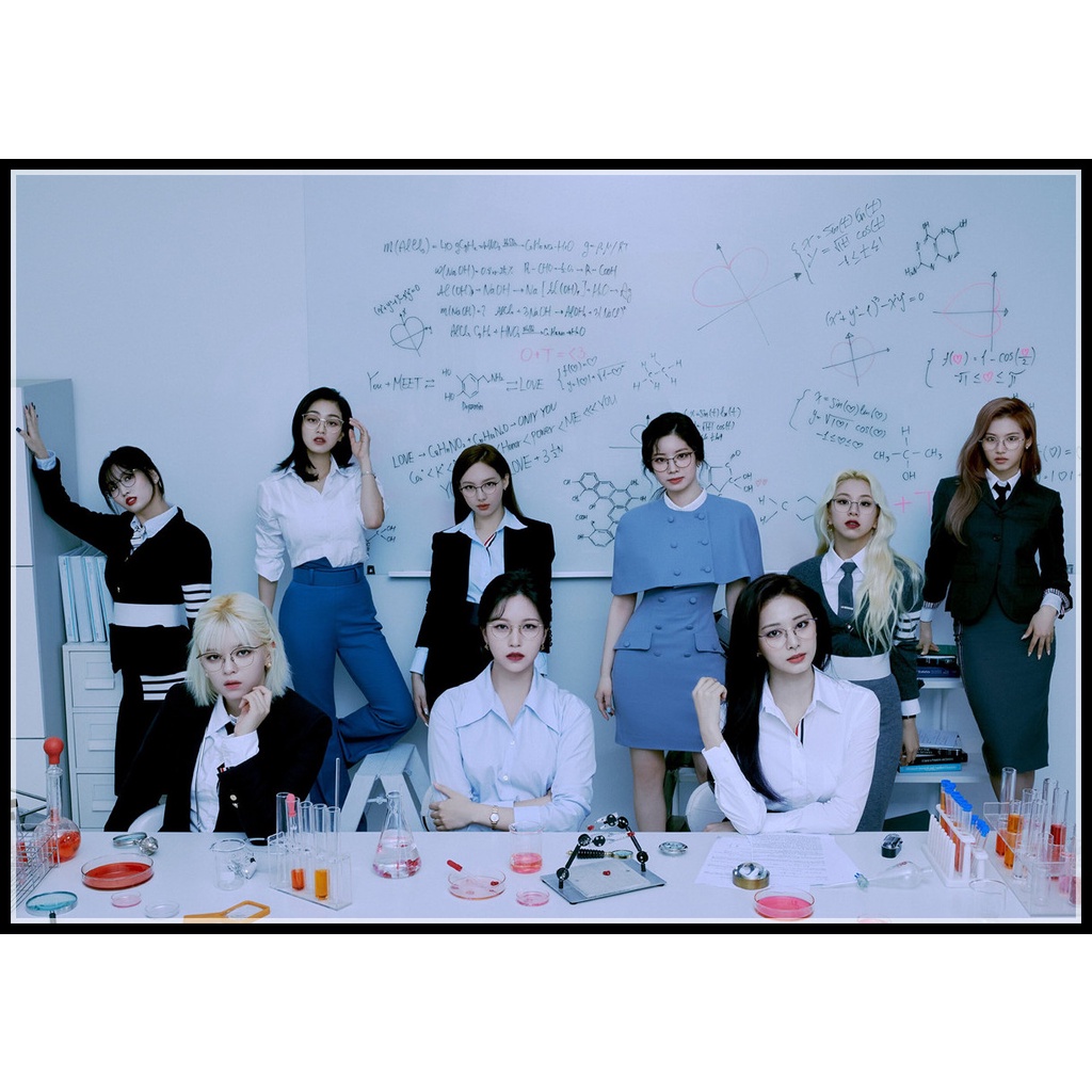 Poster Treo Tường Trang Trí In Hình Nhóm Nhạc Kpop Twice