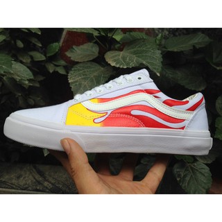 Giày Vans Old Skool Lửa màu trắng