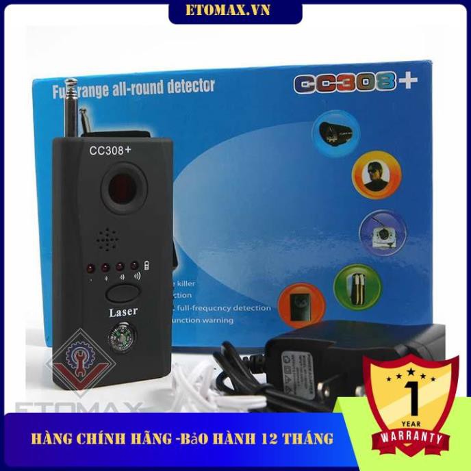 Máy phát hiện thiết bị nghe lén, camera ghi hình CC308+