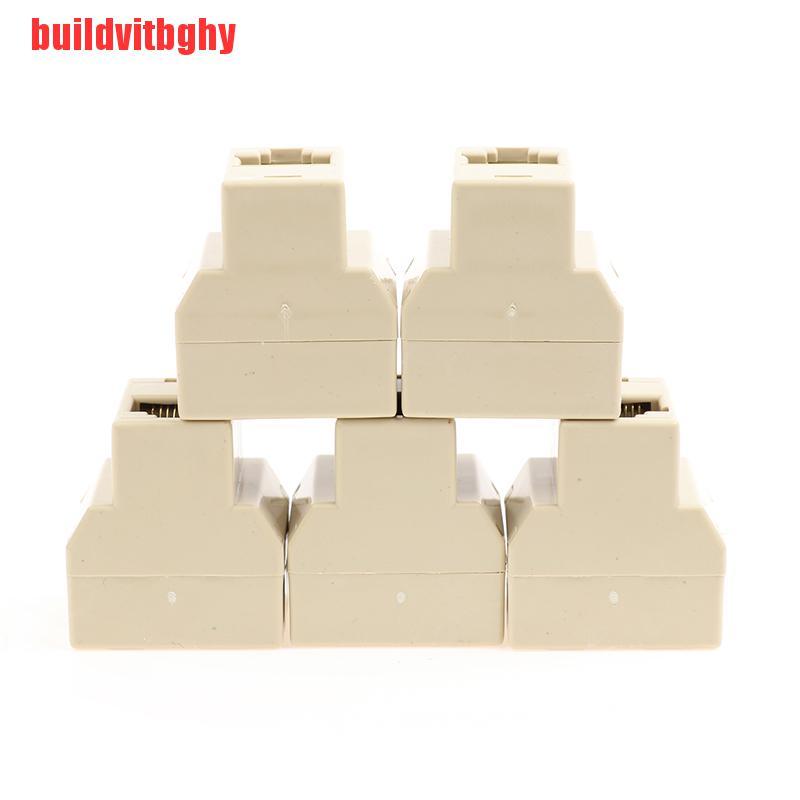 Bộ 5 Đầu Chia Mạng Rj45 1 Ra 2 Cổng Cho Máy Tính