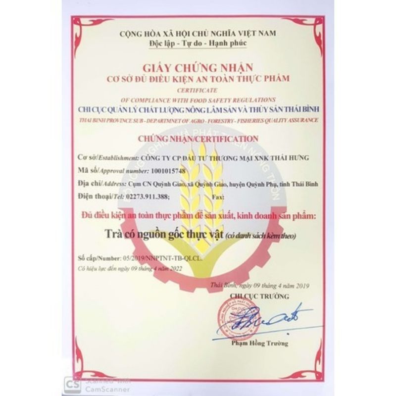 [Chính hãng] 10 bịch trà đinh lăng 25 túi lọc Thái Hưng an thần, ngủ ngon