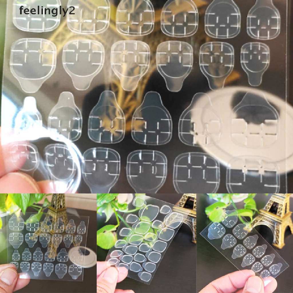 Miếng Dán Móng Tay Hai Mặt Trong Suốt Linh Hoạt