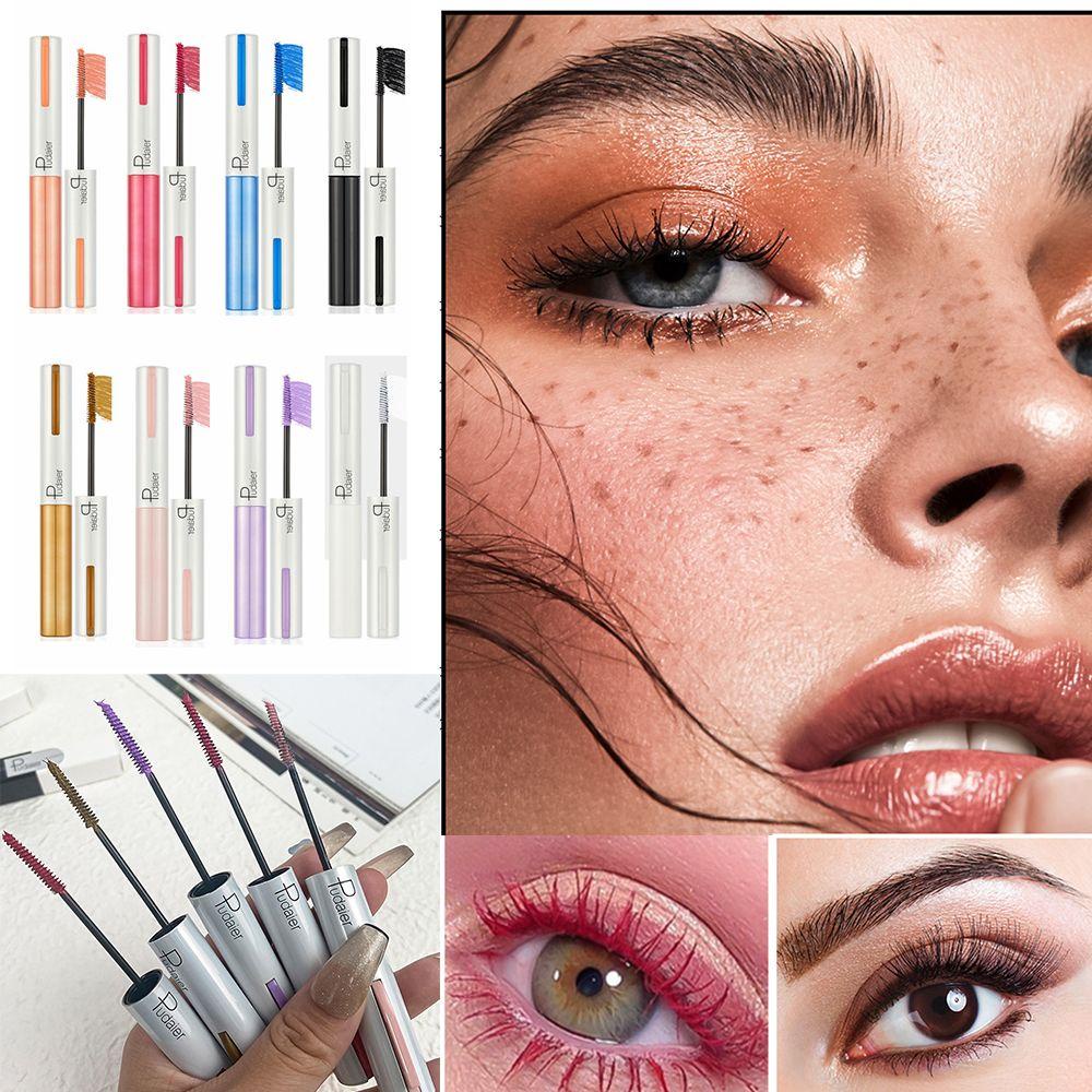 Mascara 4D Màu Sắc Lâu Trôi Chống Thấm Nước Chuốt Dày Mi