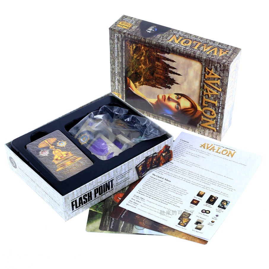 Avalon Bộ thẻ bài trò chơi Truyền Thuyết Vua Arthur | Board game nhập vai ẩn danh suy luận The Resistance