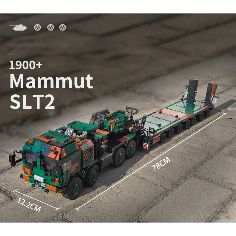 Đồ chơi Lắp ráp Xe Quân sự Vẩn Tải nặng - Xingbao XB06046 SLT Mamut German Truck - Xếp hình thông minh - Mô hình trí