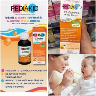 Pediakid cho bé từ 6m các vị ( mẫu mới chai thủy tinh)