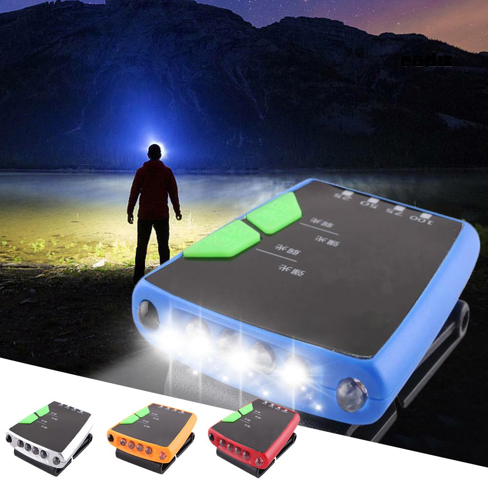 Đèn Led Kẹp Mũ Lưỡi Trai Có Cổng Sạc Usb