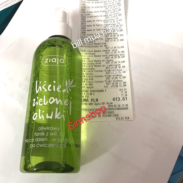 Xịt Khoáng Dưỡng Da Ziaja Chiết Xuất Olive Và Vitamin C (bill ảnh sau) | BigBuy360 - bigbuy360.vn