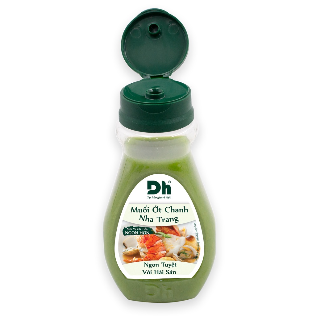 Combo 2 chai muối ớt chanh Nha Trang 200gr Dh Foods gia vị sốt chấm hải sản đồ nướng