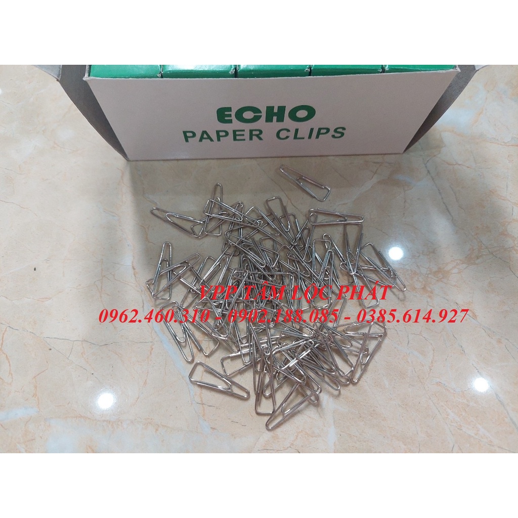 SỈ 10 HỘP GHIM CÀI C62  - Kẹp tài liệu tam giác