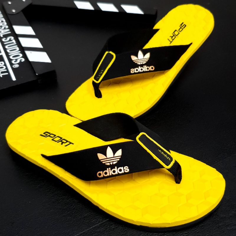 Dép Kẹp ADIDAS Thái Lan cao cấp Đế TPR quai nhung siêu bền nhẹ (Đen)