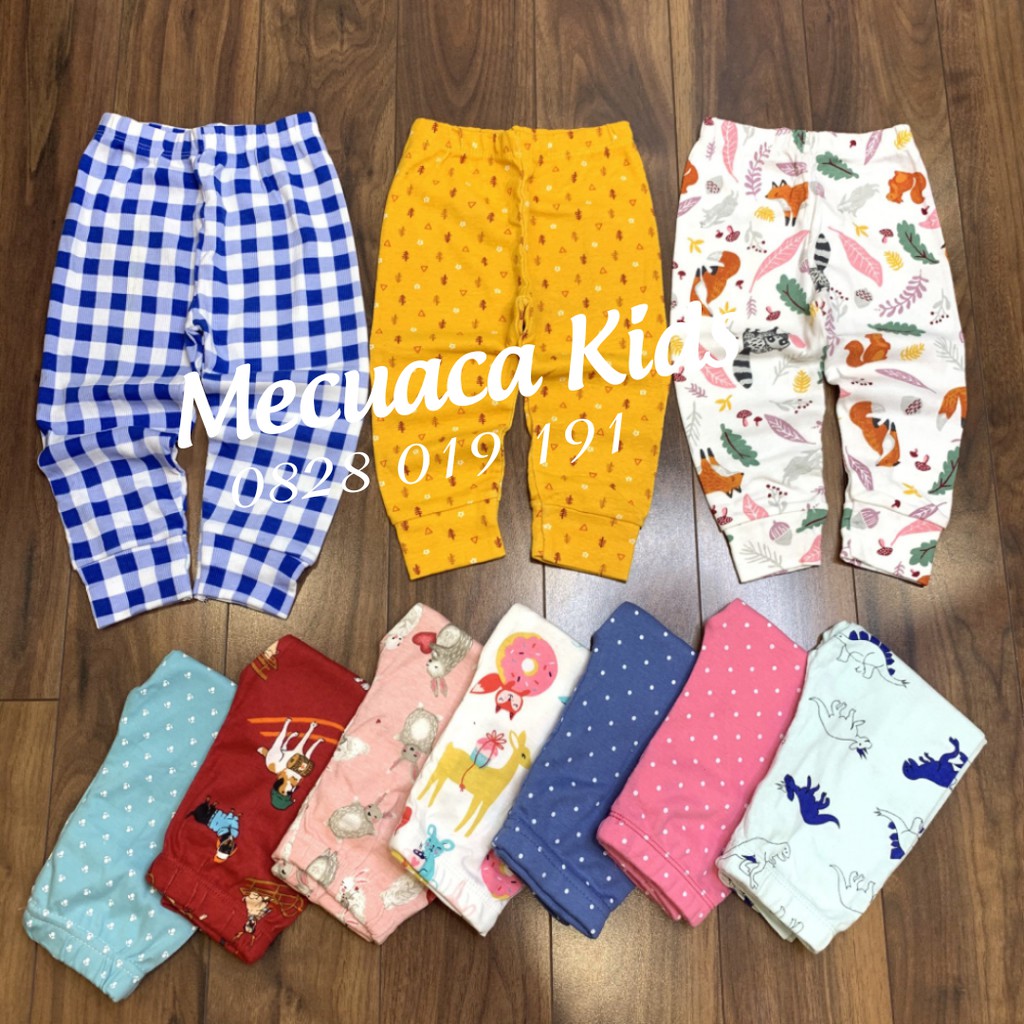 [1-6y] SET 2 quần chục dài cotton bé gái