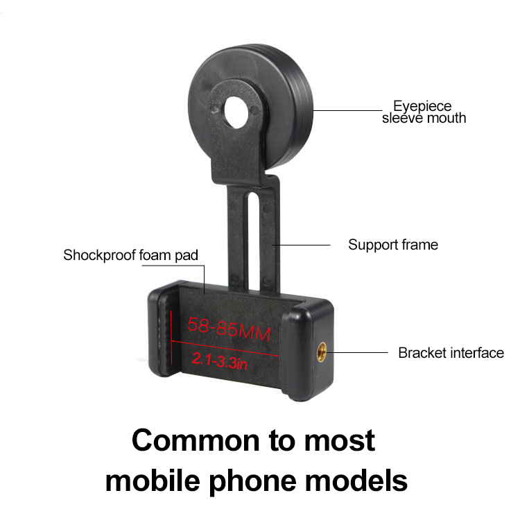 Kẹp gắn điện thoại có lò xo cho ống nhòm một mắt | BigBuy360 - bigbuy360.vn