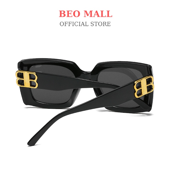 Kính râm nữ vuông to BEOMALL thiết kế cá tính và mạnh mẽ KT050