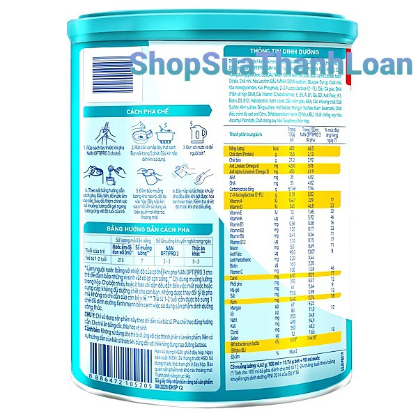 [HSD T10-2023] [MẪU MỚI] Sữa Bột Nestle NAN OPTIPRO 3 HMO – Hộp 1.7KG