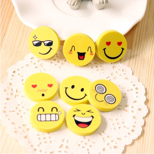 Cục tẩy mặt cười cho  bé nhiều hình thú vị - quà tặng cho bé mẫu giáo