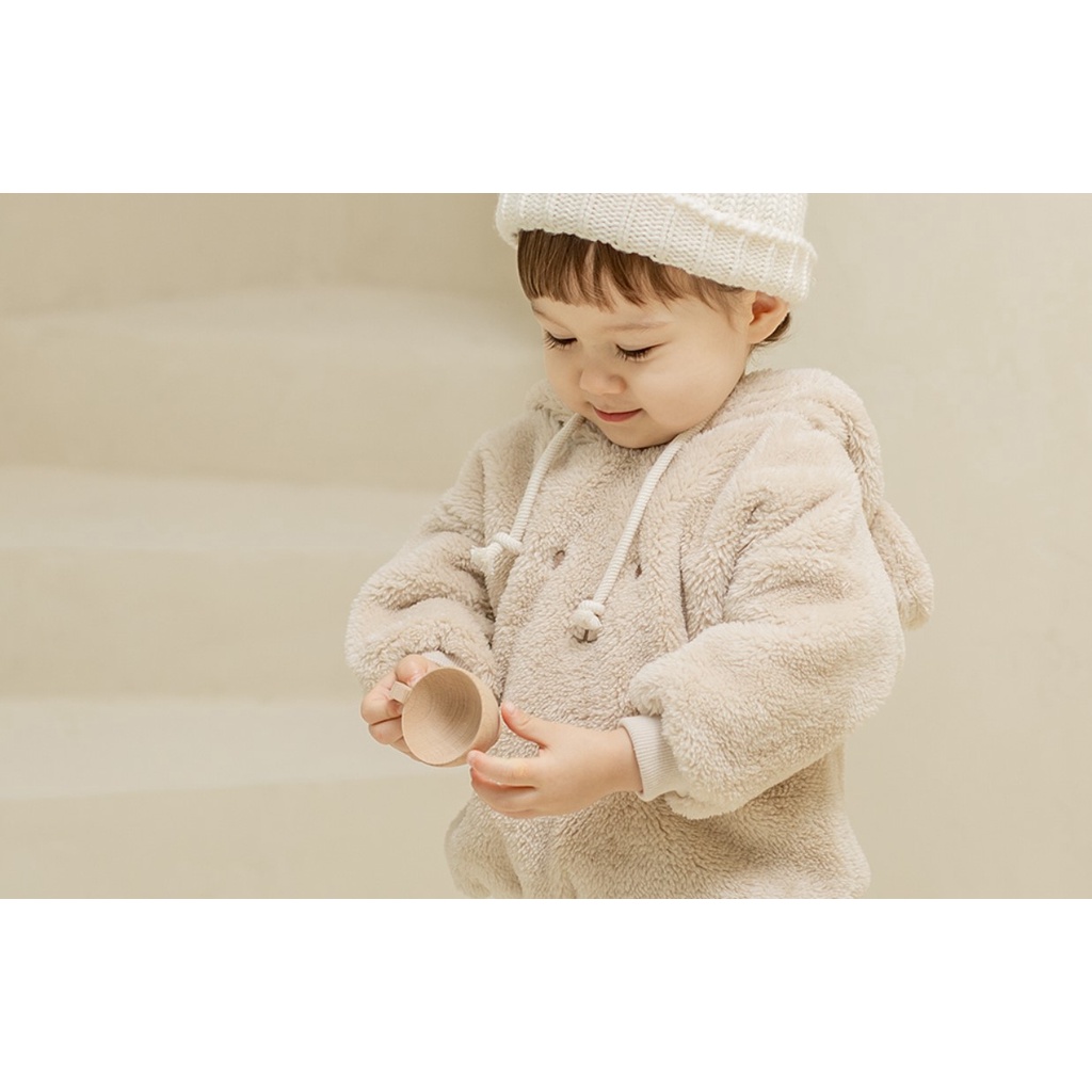 Happyprince Áo hoodie lông nội địa hàn quốc