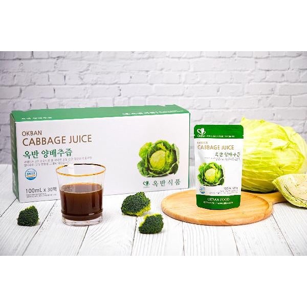 NƯỚC ÉP BẮP CẢI ORGANIC tốt cho dạ dày và tiêu hóa (30 túi x100ml) ~ BUÔN BÁN SỈ/LẺ