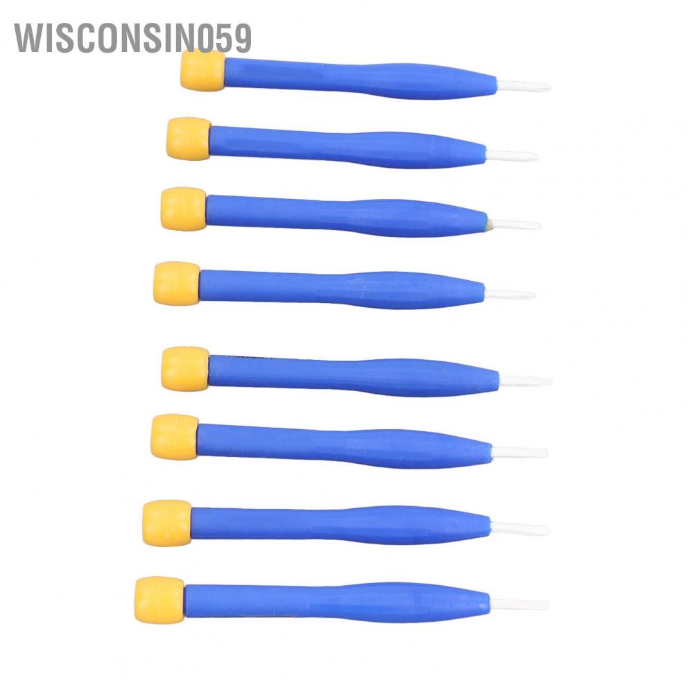 Wisconsin059 8PCS Screwdriver Set Zirconia Ceramic Insulated Handle Screwdrivers Slot and Cross Driver Bits