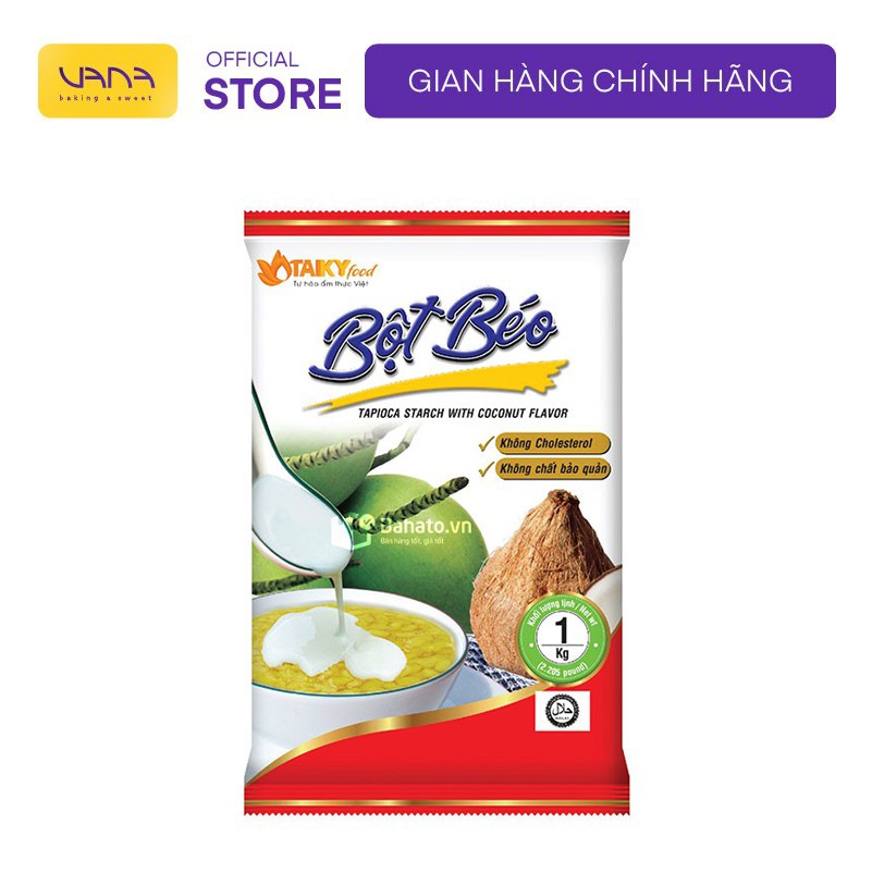 Bột béo tài ký 1kg dùng làm bánh, chè đảm bảo an toàn cho sức khỏe người dùng