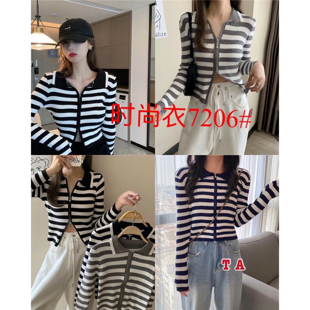 Áo len Cardigan kéo khoá, Chất Len mềm mịn, Mặc Là Xinh