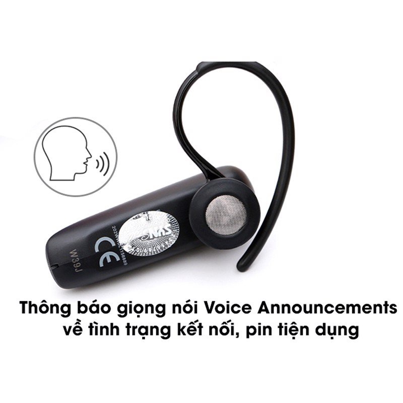 Tai Nghe Đàm Thoại Bluetooth, Tích Hợp Khử Ồn, Thời Gian Sử Dụng 11 Giờ Jabra Talk 5 - Hàng Chính Hãng