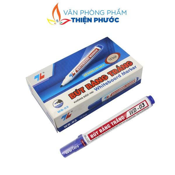 Bút lông bảng trắng Thiên Long nhiều màu WB-03 - Bút viết xóa dễ dàng THIỆN PHƯỚC