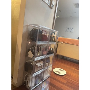 2 Hộp Đựng Túi Xách ráp thành tủ,kệ đựng túi xách – hộp đựng giày cổ cao 27CM cao cấp – BLUE DEER