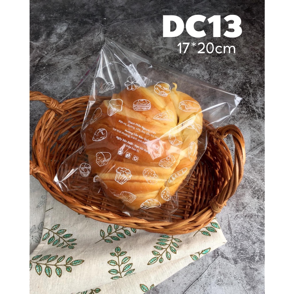 Túi đựng bánh mỳ có keo dán DC13 - 1kg