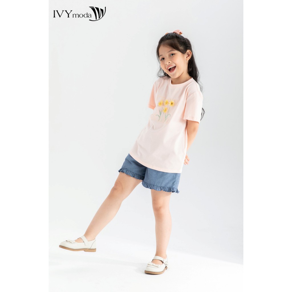 Áo thun bé gái it's cool be kind IVY moda MS 57G1344