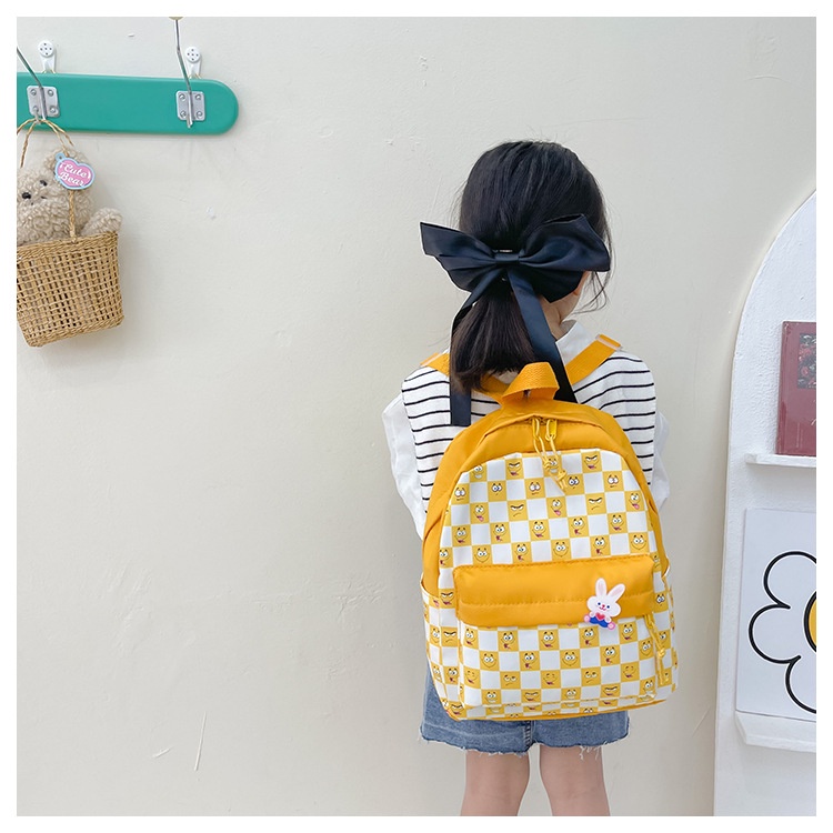 Bololo Ba Lô Đi Học Họa Tiết Sọc Caro Thời Trang Dành Cho Bé Trai Và Bé Gái