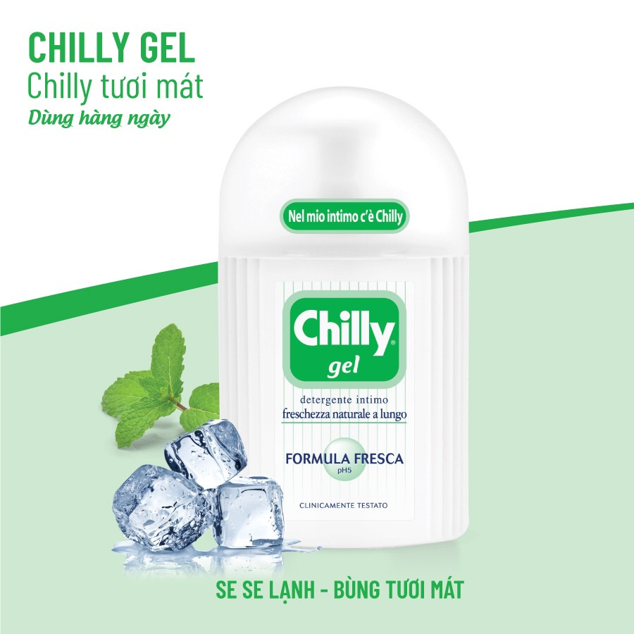 Dung dịch vệ sinh phụ nữ Chilly Gel , Delicato 200ml