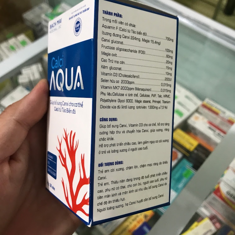 ✅ Viên uống canxi cho người lớn Calci Aqua bổ sung canxi cho trẻ, bà bầu, cho con bú, người già loãng xương