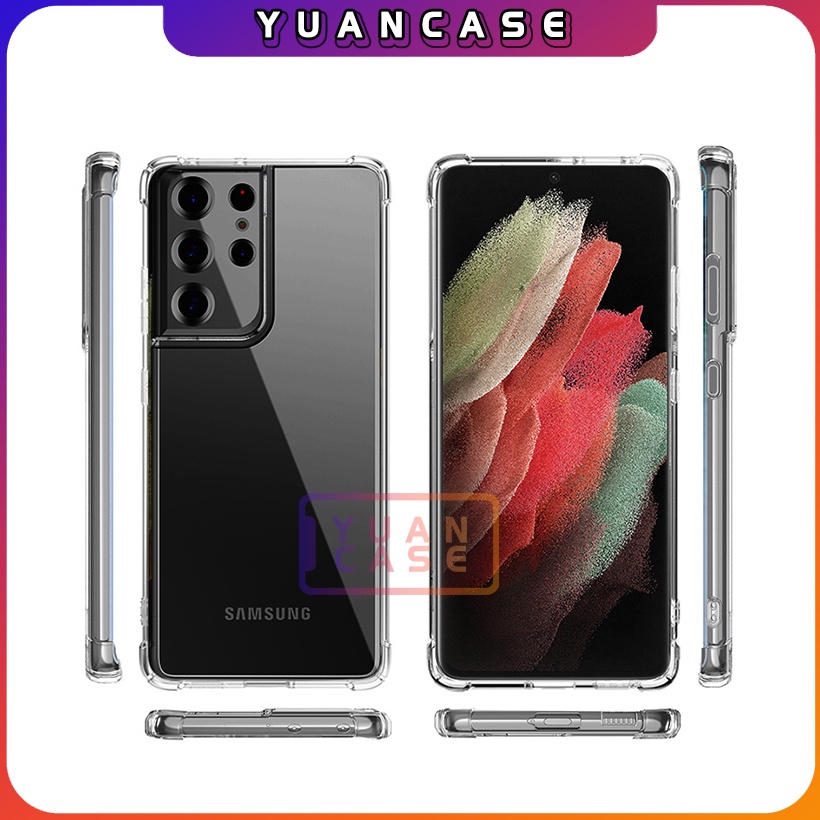 Ốp lưng trong TPU dẻo suốt 4 góc chống sốc cho Samsung S22 - S22 Plus - S21 FE - S21 Ultra - S21 Plus- S21 - A52 4G -5G