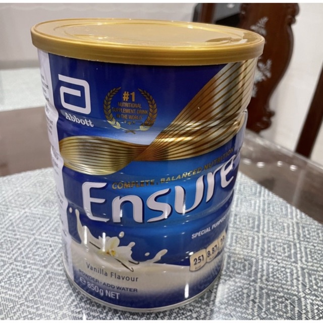 Sữa ENSURE Mẫu Mới Nhất Hộp 850g - Singapore