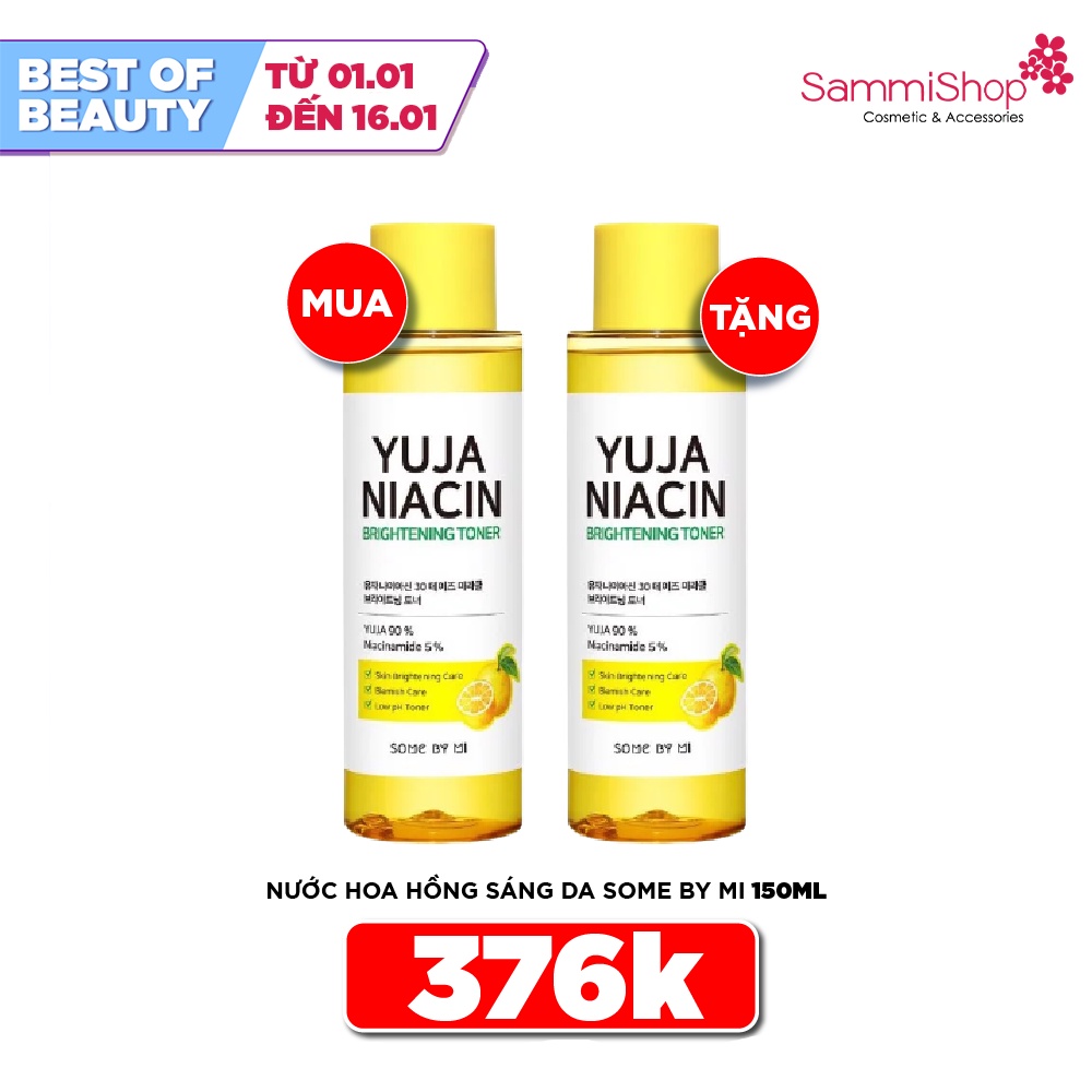 Nước hoa hồng trắng da Some By Mi Yuja Niacin 30 Days Miracle Brightening Toner