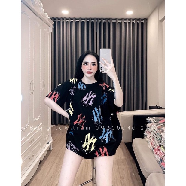 Áo Thun NY Chất Cotton Lạnh Siêu Hottrend,From Rộng,Siêu Mát Thấm Hút Mồ Hôi 💦