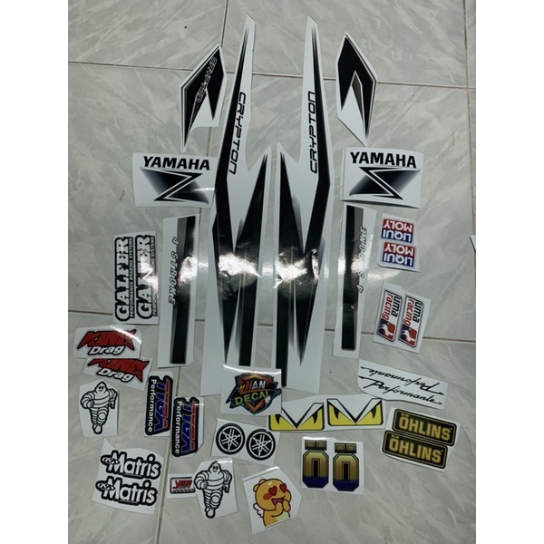 Tem sirius 110 crypton trắng