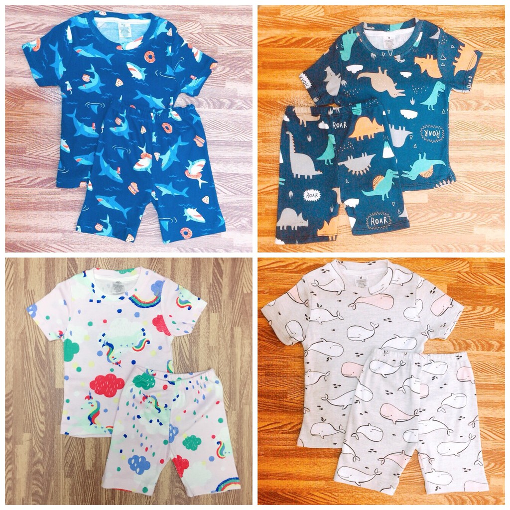 Bộ cộc tay carter's 100% cotton cho bé trai và bé gái (1-5 tuổi)