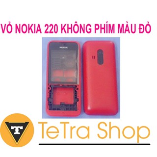 VỎ NOKIA 220 KHÔNG PHÍM MÀU ĐỎ