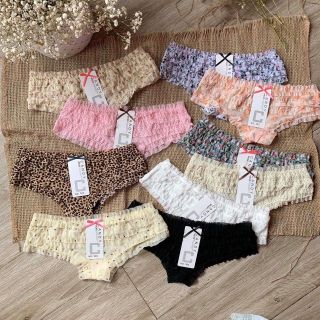 Combo 5 - 10 quần lót ren bèo xếp tầng đậm chất tiểu thư